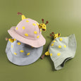 Alex + Nova Giraffe Baby Bucket Hat with Removable Face Shield - Alex + Nova