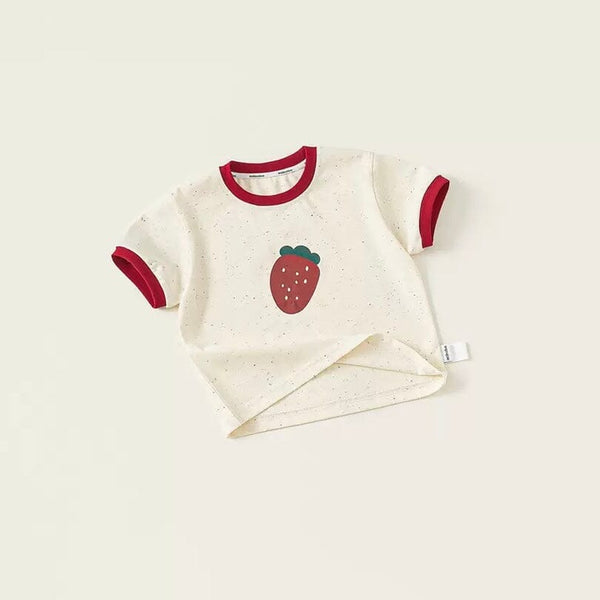 Berry Bright Childhood Polka Dot Tee Top Alex + Nova 