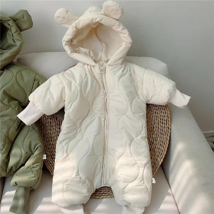 Baby Bear Quilted Plush Romper Coat – Alex + Nova