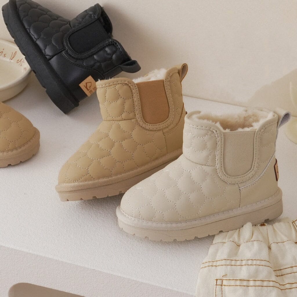 Bear Quilted Winter Plush Snow Boots – Alex + Nova