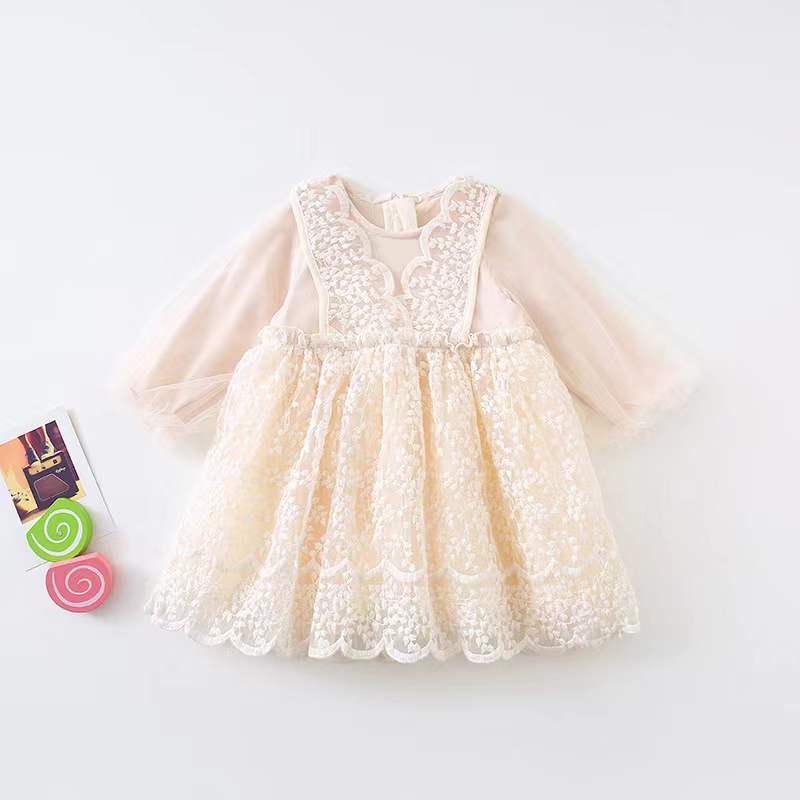 Emma Embroidered Floral Lace Tulle Dress 2-3 Years Emma Embroidered Floral Lace Tulle Dress 2-3 Years