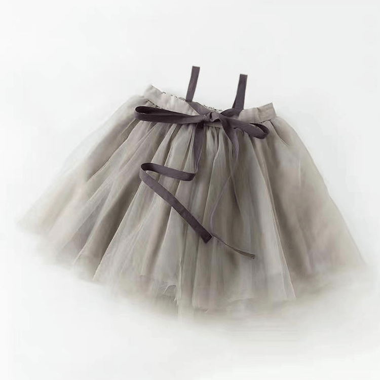 light grey tutu dress Claudia Puffy Party Tutu Dress 4-5 Years / Light Grey